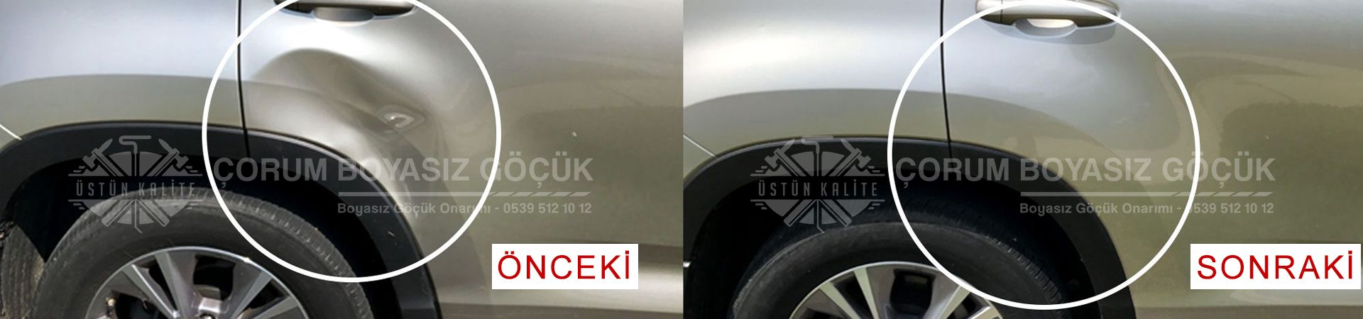 çorum boyasız göçük düzeltme